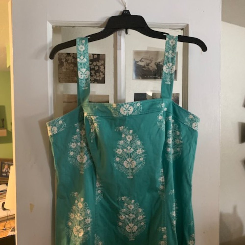 Jones of New York Green and White Floral dress